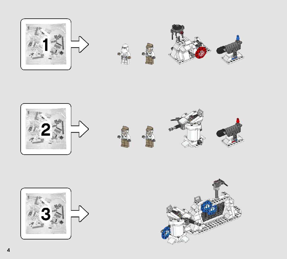 Action Battle Echo Base Defense 75241 LEGO information LEGO instructions 4 page