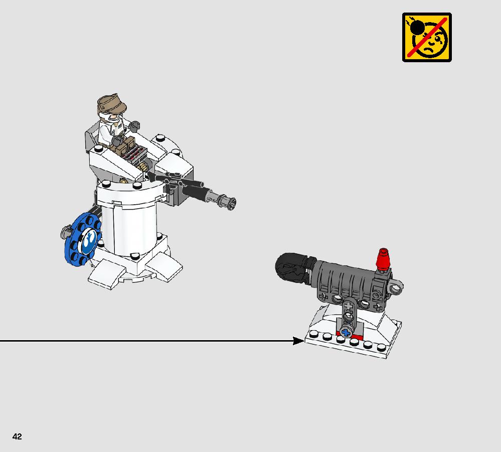 Action Battle Echo Base Defense 75241 LEGO information LEGO instructions 42 page