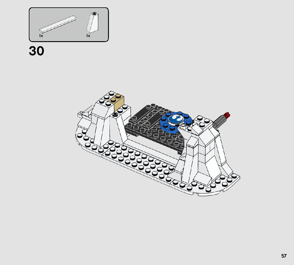 Action Battle Echo Base Defense 75241 LEGO information LEGO instructions 57 page