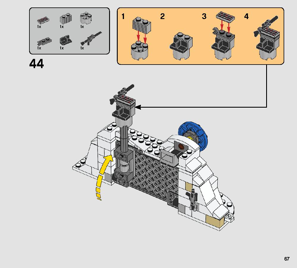 Action Battle Echo Base Defense 75241 LEGO information LEGO instructions 67 page