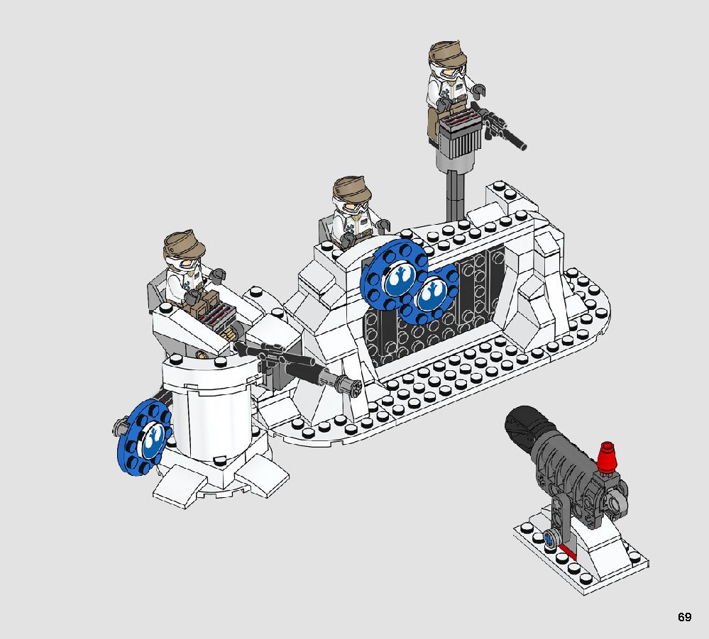 Action Battle Echo Base Defense 75241 LEGO information LEGO instructions 69 page