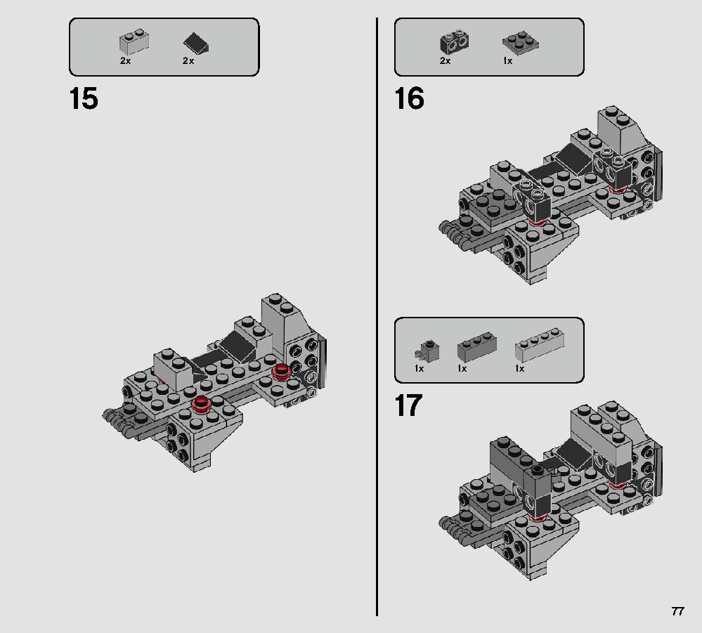 Action Battle Echo Base Defense 75241 LEGO information LEGO instructions 77 page