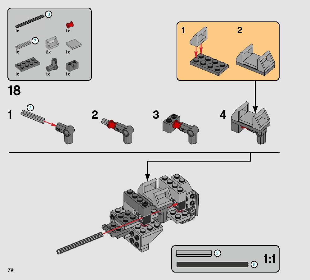 Action Battle Echo Base Defense 75241 LEGO information LEGO instructions 78 page