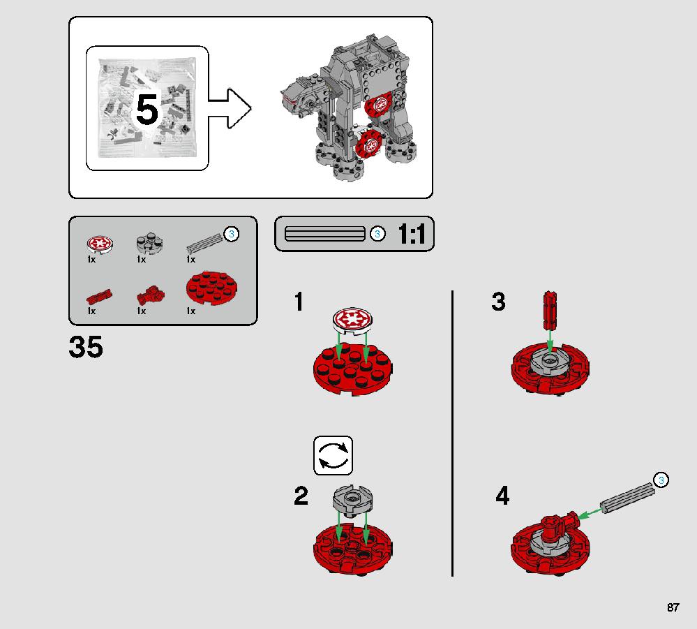 Action Battle Echo Base Defense 75241 LEGO information LEGO instructions 87 page