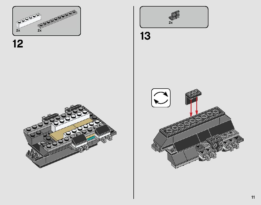 Black Ace TIE Interceptor 75242 LEGO information LEGO instructions 11 page
