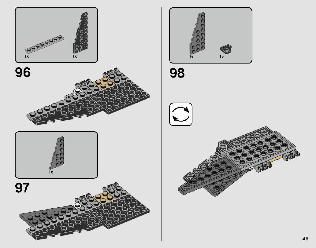 Black Ace TIE Interceptor 75242 LEGO information LEGO instructions 49 page