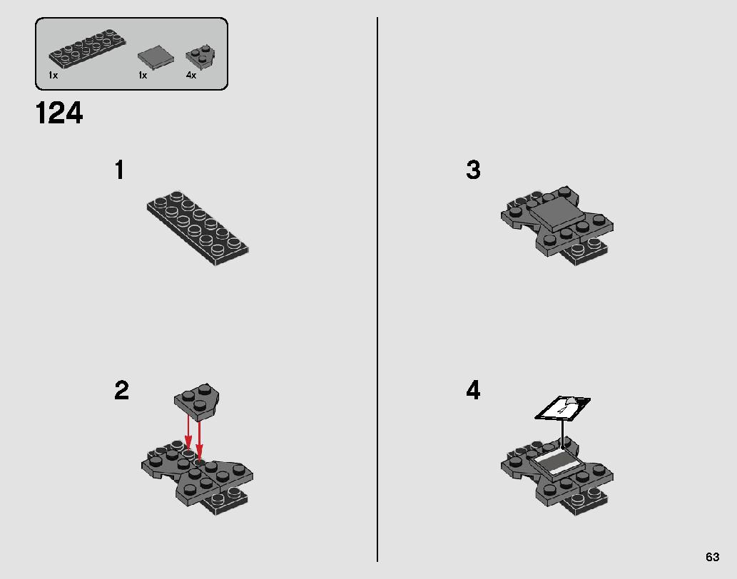 Black Ace TIE Interceptor 75242 LEGO information LEGO instructions 63 page