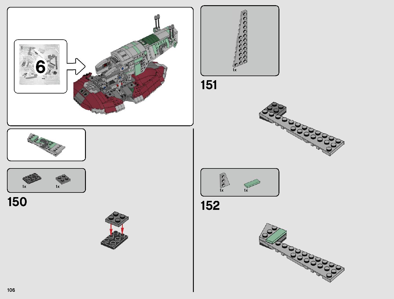 スレーヴl™ – 20周年記念モデル 75243 レゴの商品情報 レゴの説明書・組立方法 106 page