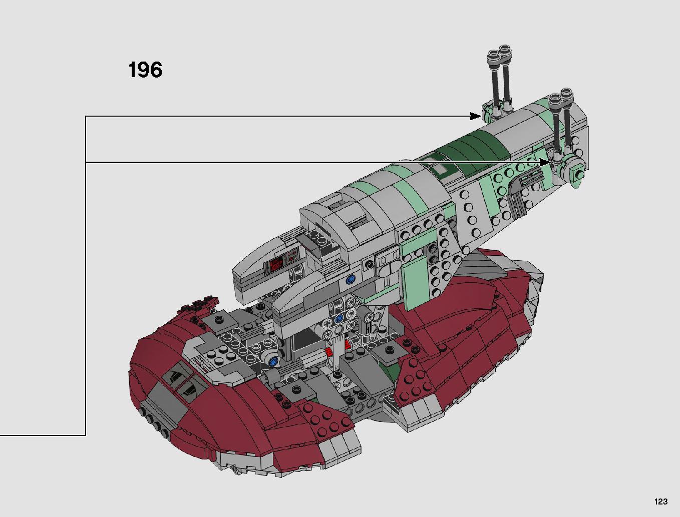 Slave I - 20th Anniversary Edition 75243 LEGO information LEGO instructions 123 page