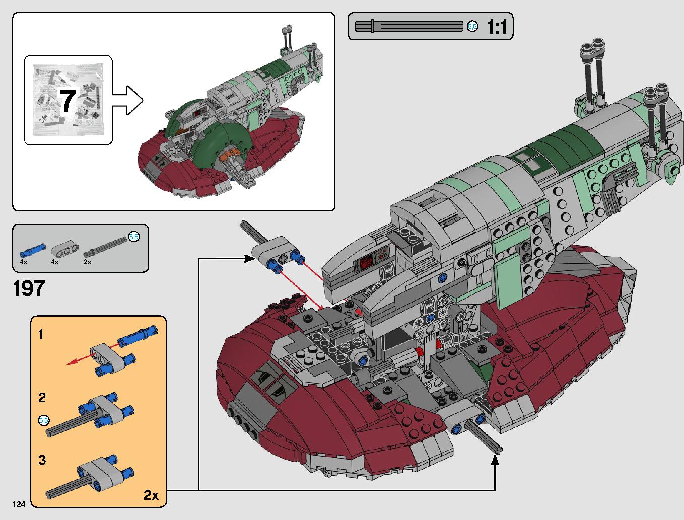 Slave I - 20th Anniversary Edition 75243 LEGO information LEGO instructions 124 page