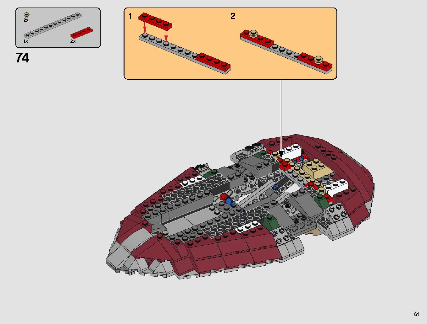 Slave I - 20th Anniversary Edition 75243 LEGO information LEGO instructions 61 page