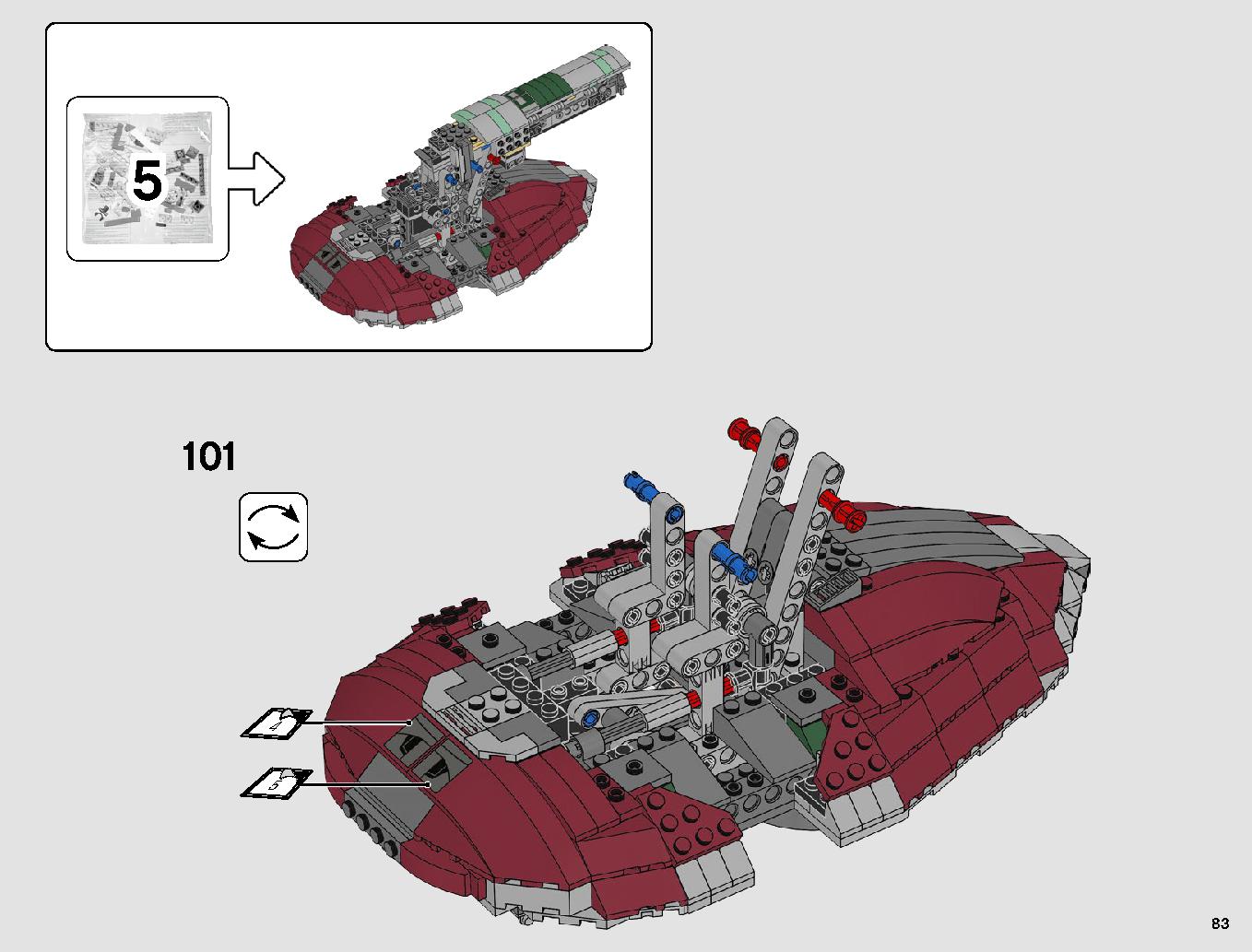 Slave I - 20th Anniversary Edition 75243 LEGO information LEGO instructions 83 page