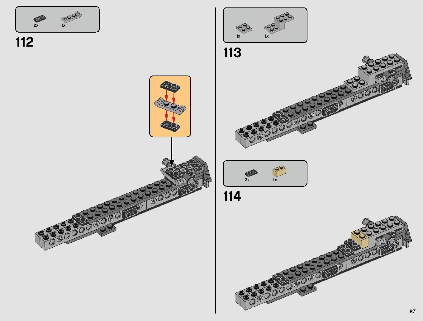 スレーヴl™ – 20周年記念モデル 75243 レゴの商品情報 レゴの説明書・組立方法 87 page