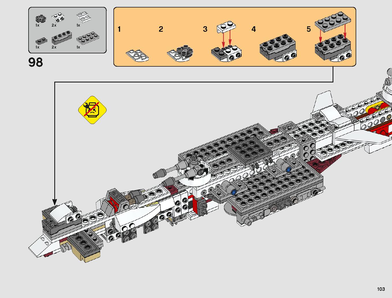 タンティブIV™ 75244 レゴの商品情報 レゴの説明書・組立方法 103 page