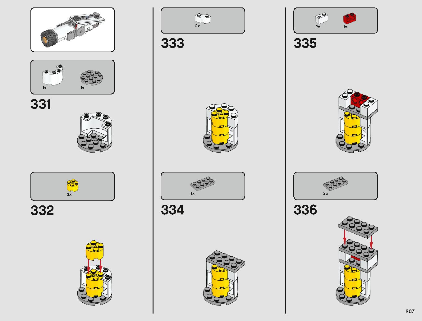 Tantive IV 75244 LEGO information LEGO instructions 207 page