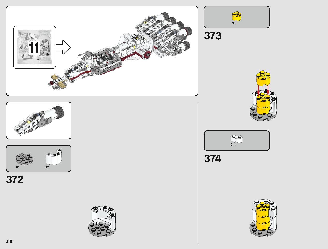 Tantive IV 75244 LEGO information LEGO instructions 218 page