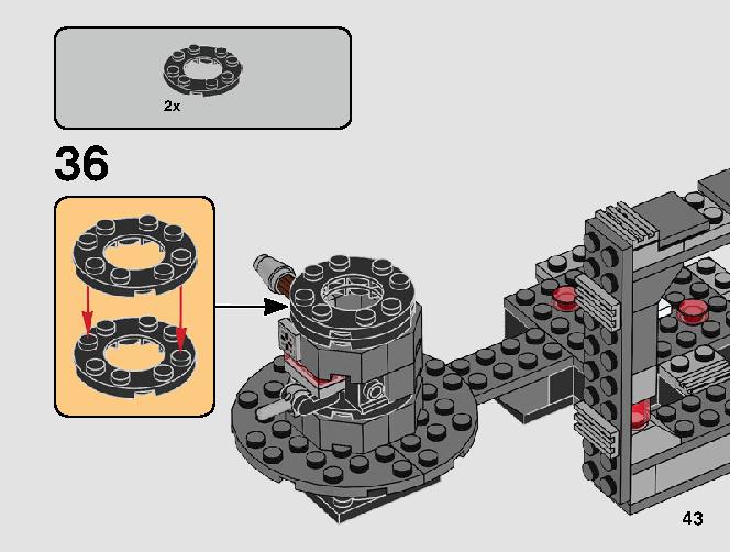 Death Star Cannon 75246 LEGO information LEGO instructions 43 page