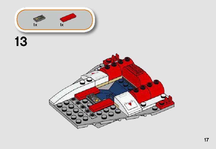 Rebel A-Wing Starfighter 75247 LEGO information LEGO instructions 17 page
