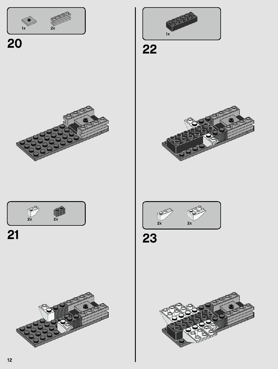 Resistance Y-Wing Starfighter 75249 LEGO information LEGO instructions 12 page
