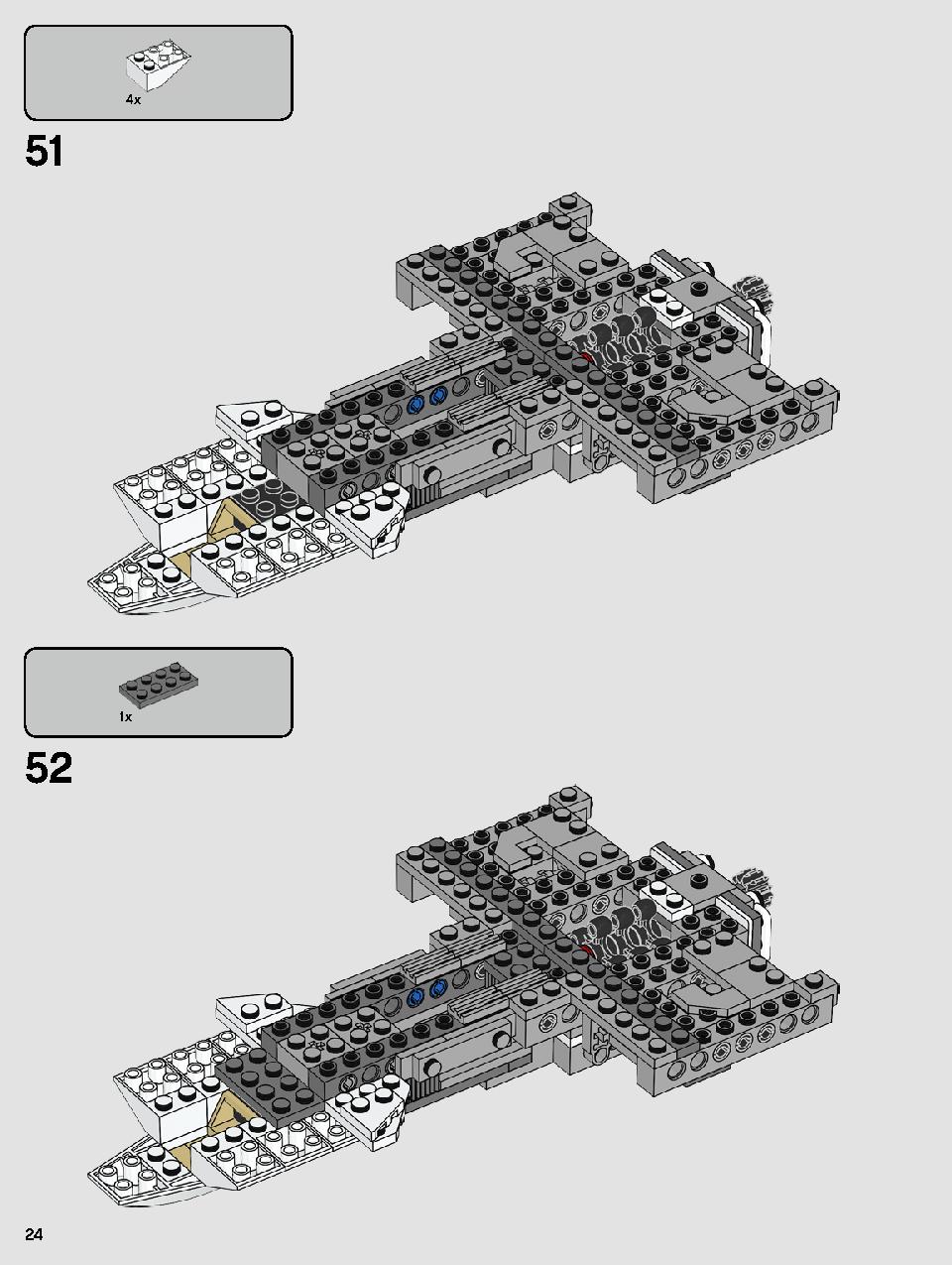 Resistance Y-Wing Starfighter 75249 LEGO information LEGO instructions 24 page