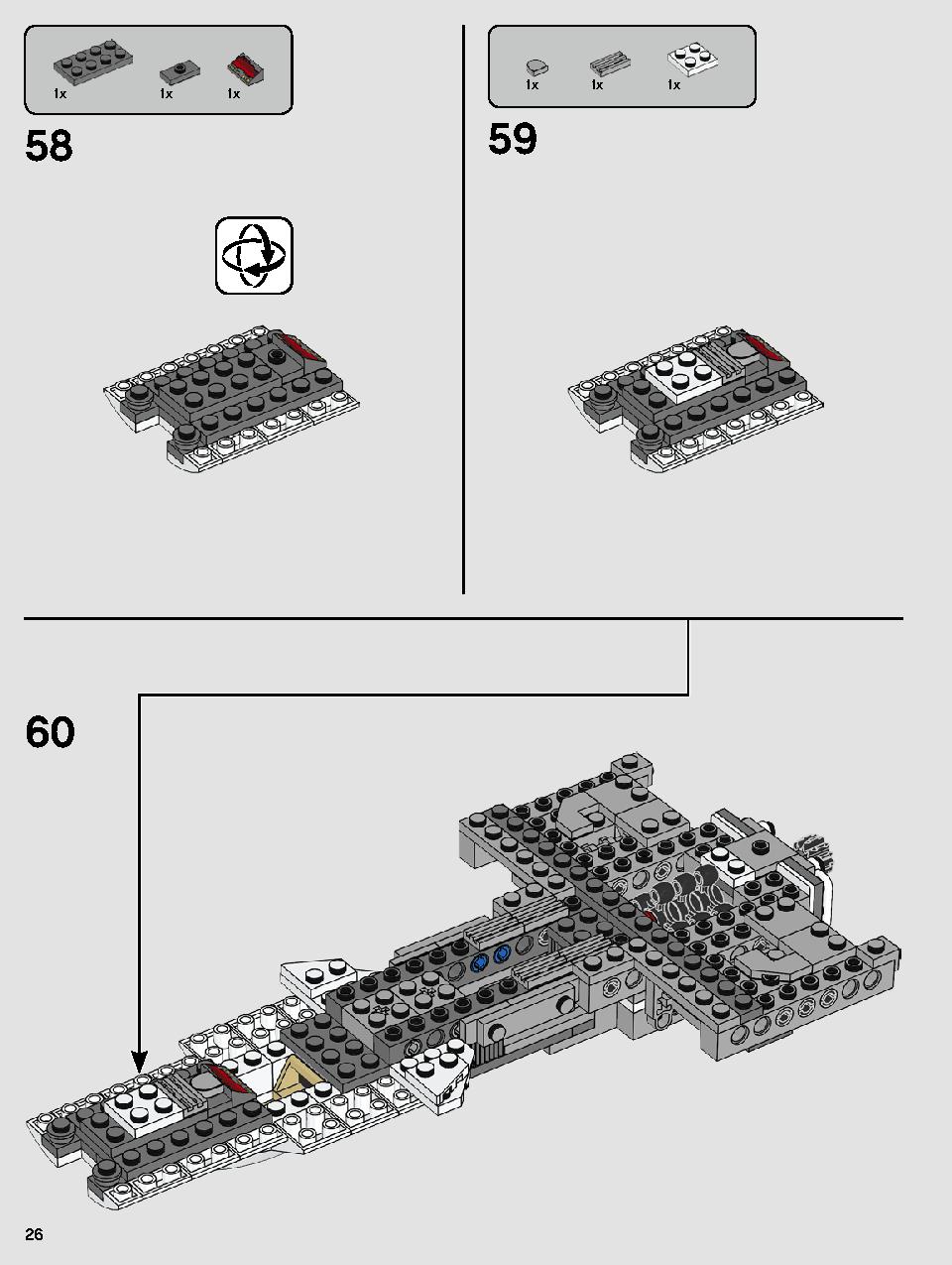 Resistance Y-Wing Starfighter 75249 LEGO information LEGO instructions 26 page