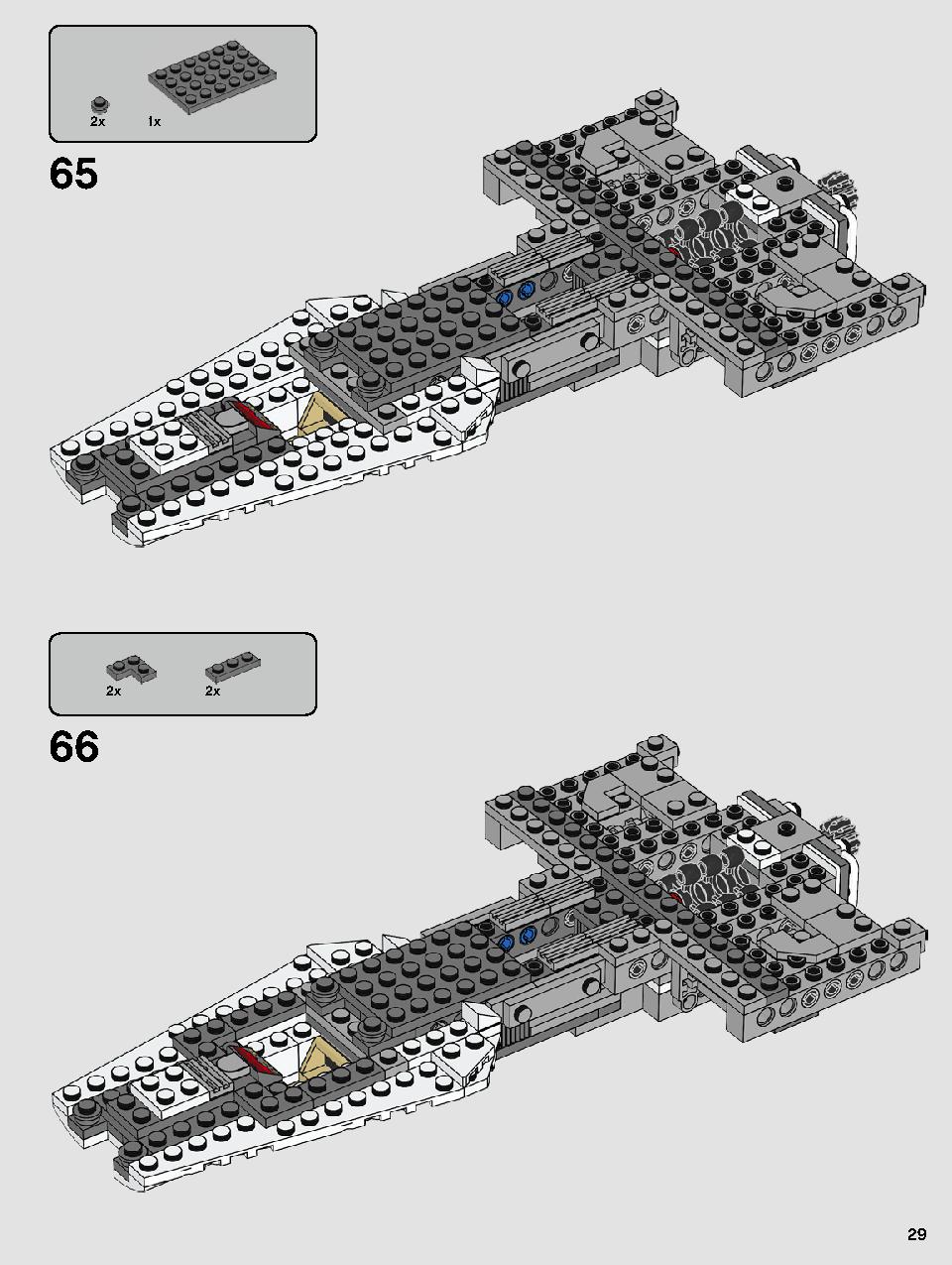 Resistance Y-Wing Starfighter 75249 LEGO information LEGO instructions 29 page