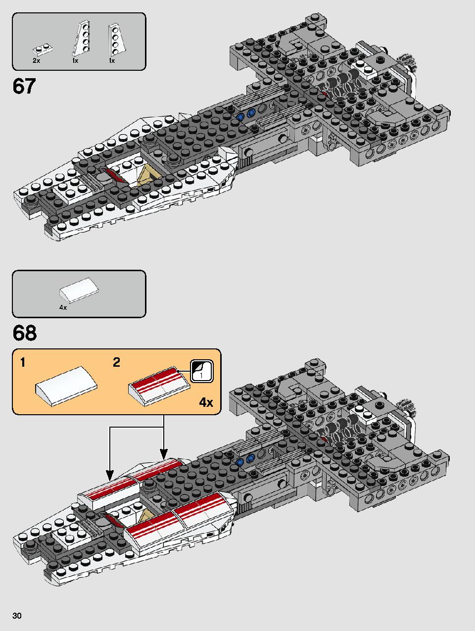 Resistance Y-Wing Starfighter 75249 LEGO information LEGO instructions 30 page