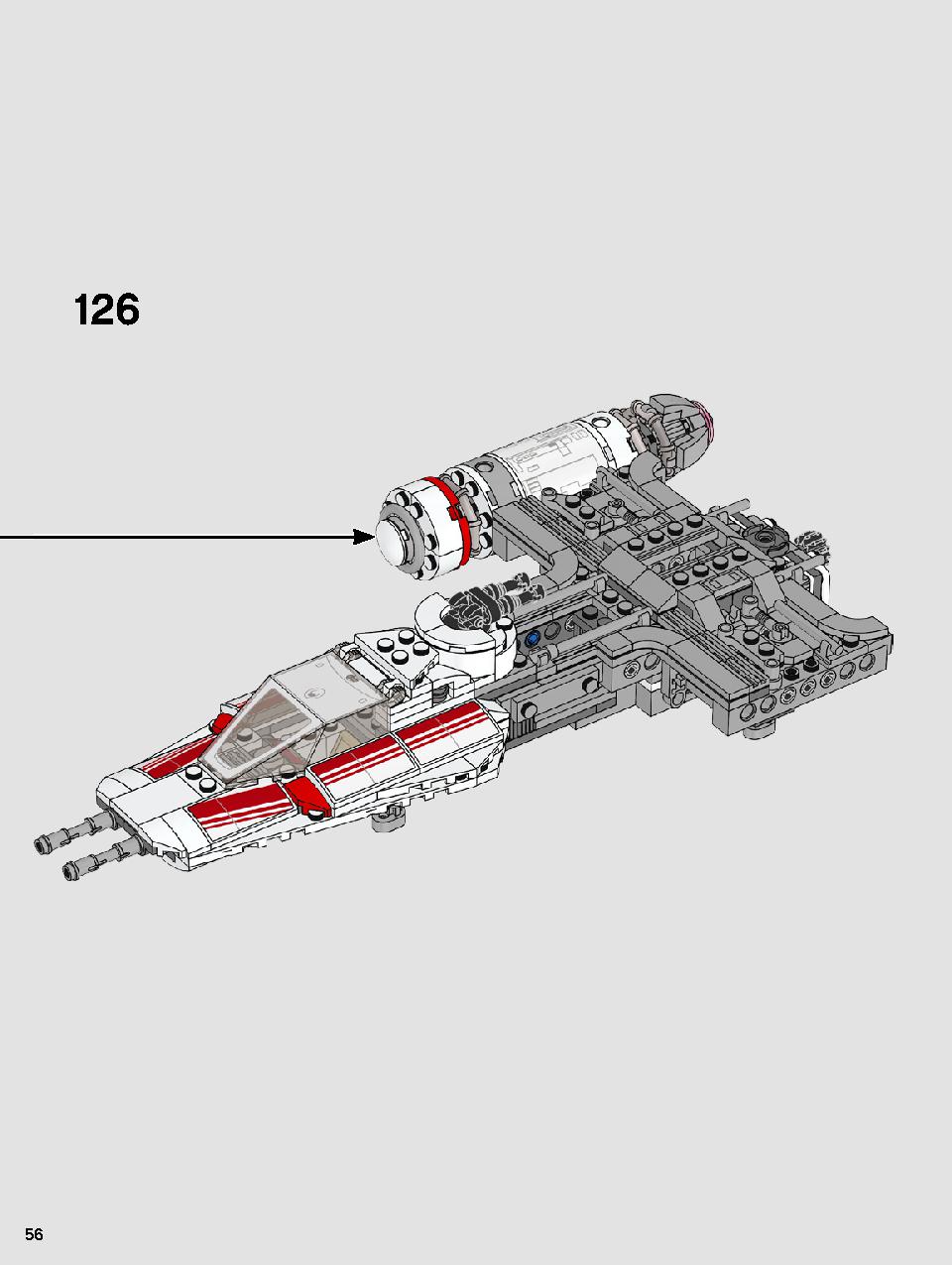 Resistance Y-Wing Starfighter 75249 LEGO information LEGO instructions 56 page
