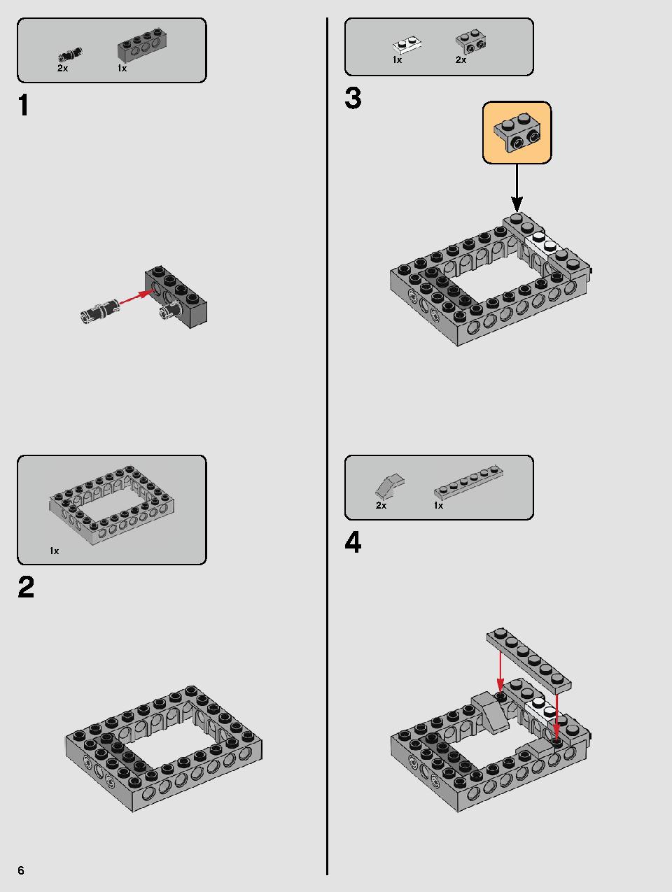 Resistance Y-Wing Starfighter 75249 LEGO information LEGO instructions 6 page