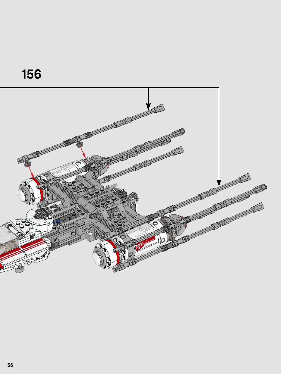 Resistance Y-Wing Starfighter 75249 LEGO information LEGO instructions 66 page