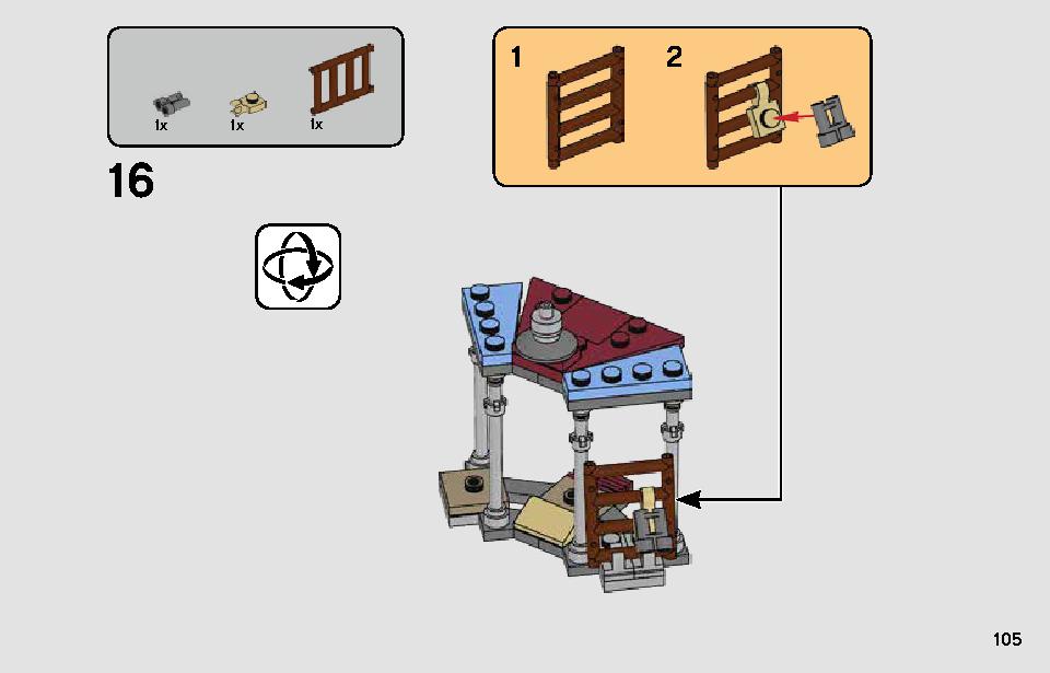 パサアナのスピーダーチェイス 75250 レゴの商品情報 レゴの説明書・組立方法 105 page