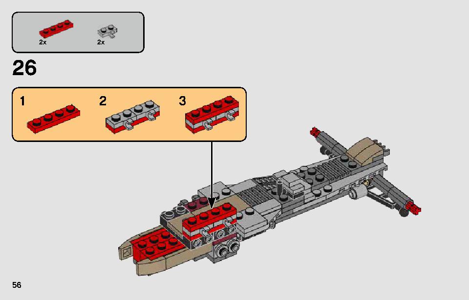 パサアナのスピーダーチェイス 75250 レゴの商品情報 レゴの説明書・組立方法 56 page
