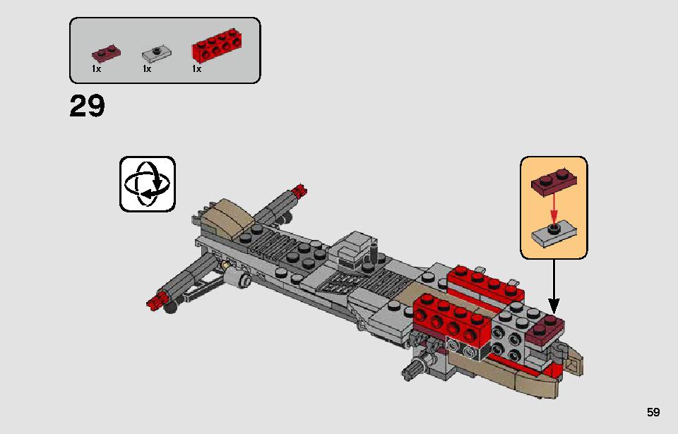 Pasaana Speeder Chase 75250 LEGO information LEGO instructions 59 page