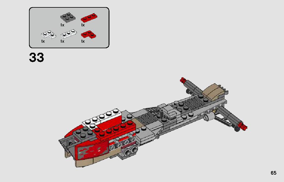 Pasaana Speeder Chase 75250 LEGO information LEGO instructions 65 page