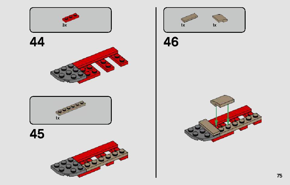 Pasaana Speeder Chase 75250 LEGO information LEGO instructions 75 page