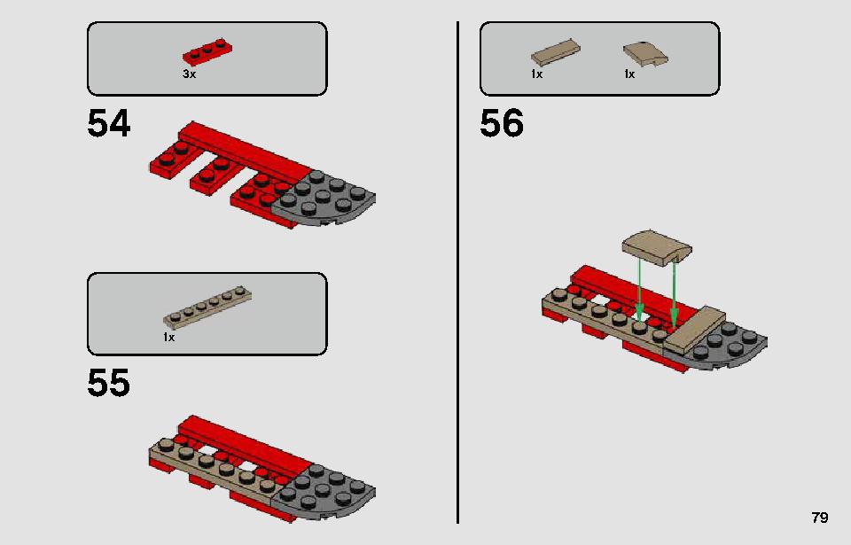 Pasaana Speeder Chase 75250 LEGO information LEGO instructions 79 page