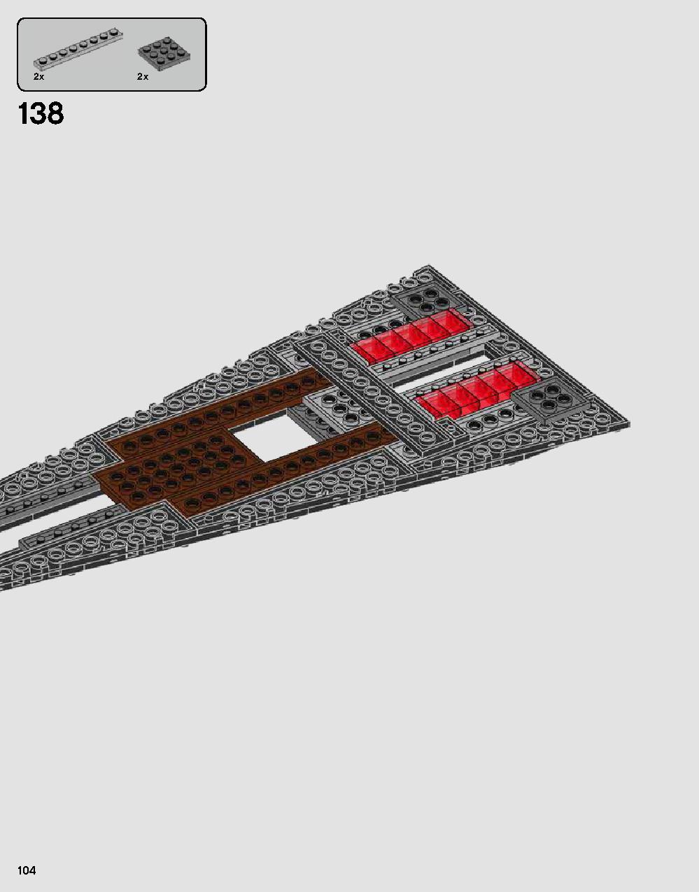 Darth Vader's Castle 75251 LEGO information LEGO instructions 104 page