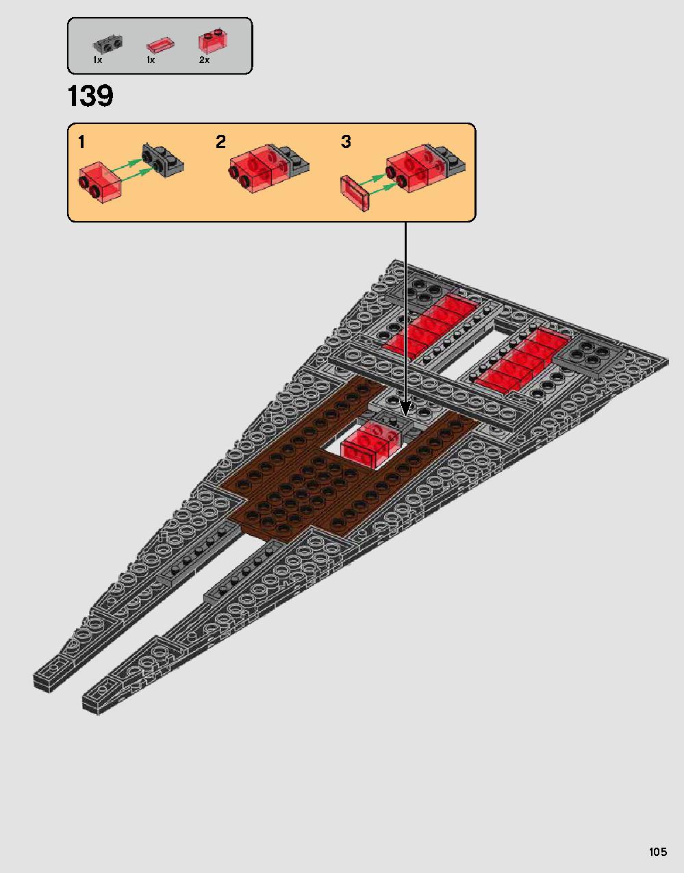 Darth Vader's Castle 75251 LEGO information LEGO instructions 105 page
