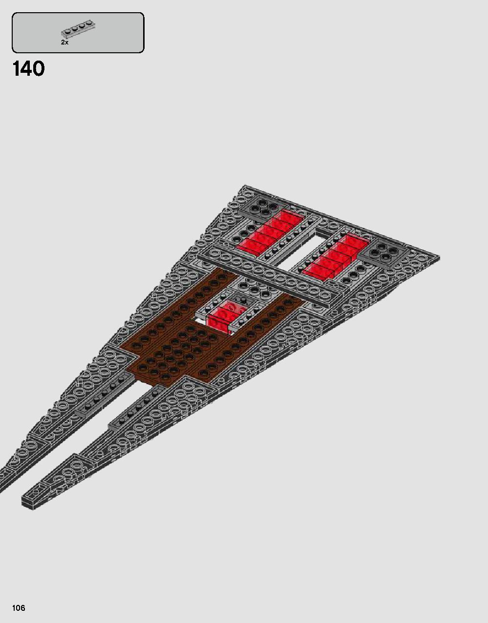 Darth Vader's Castle 75251 LEGO information LEGO instructions 106 page