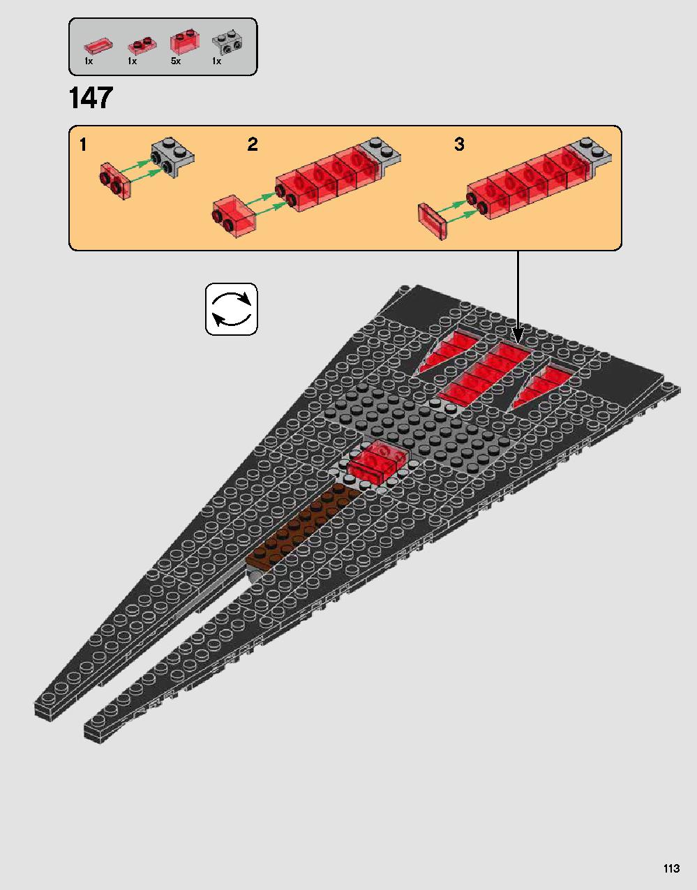 Darth Vader's Castle 75251 LEGO information LEGO instructions 113 page