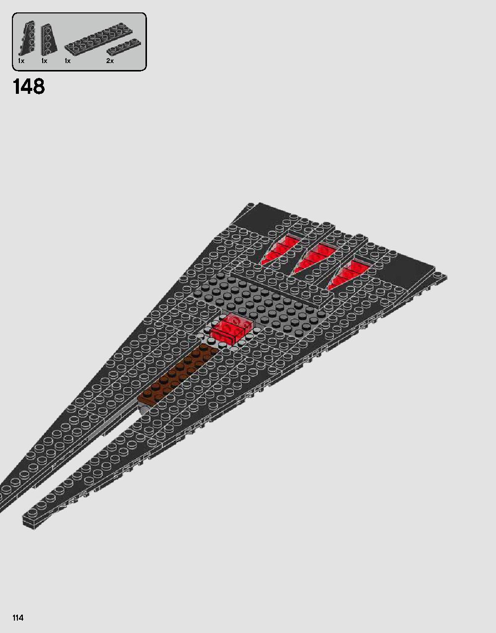 Darth Vader's Castle 75251 LEGO information LEGO instructions 114 page