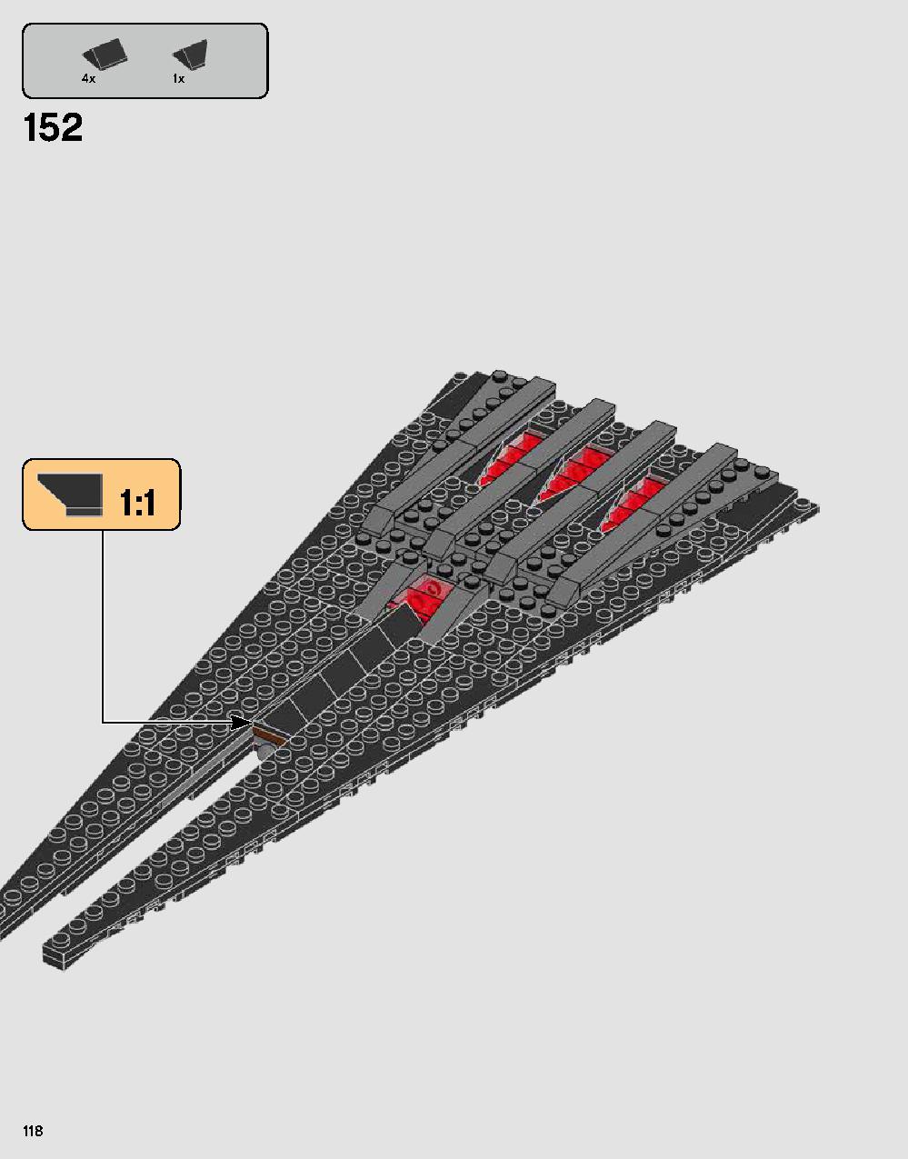 Darth Vader's Castle 75251 LEGO information LEGO instructions 118 page