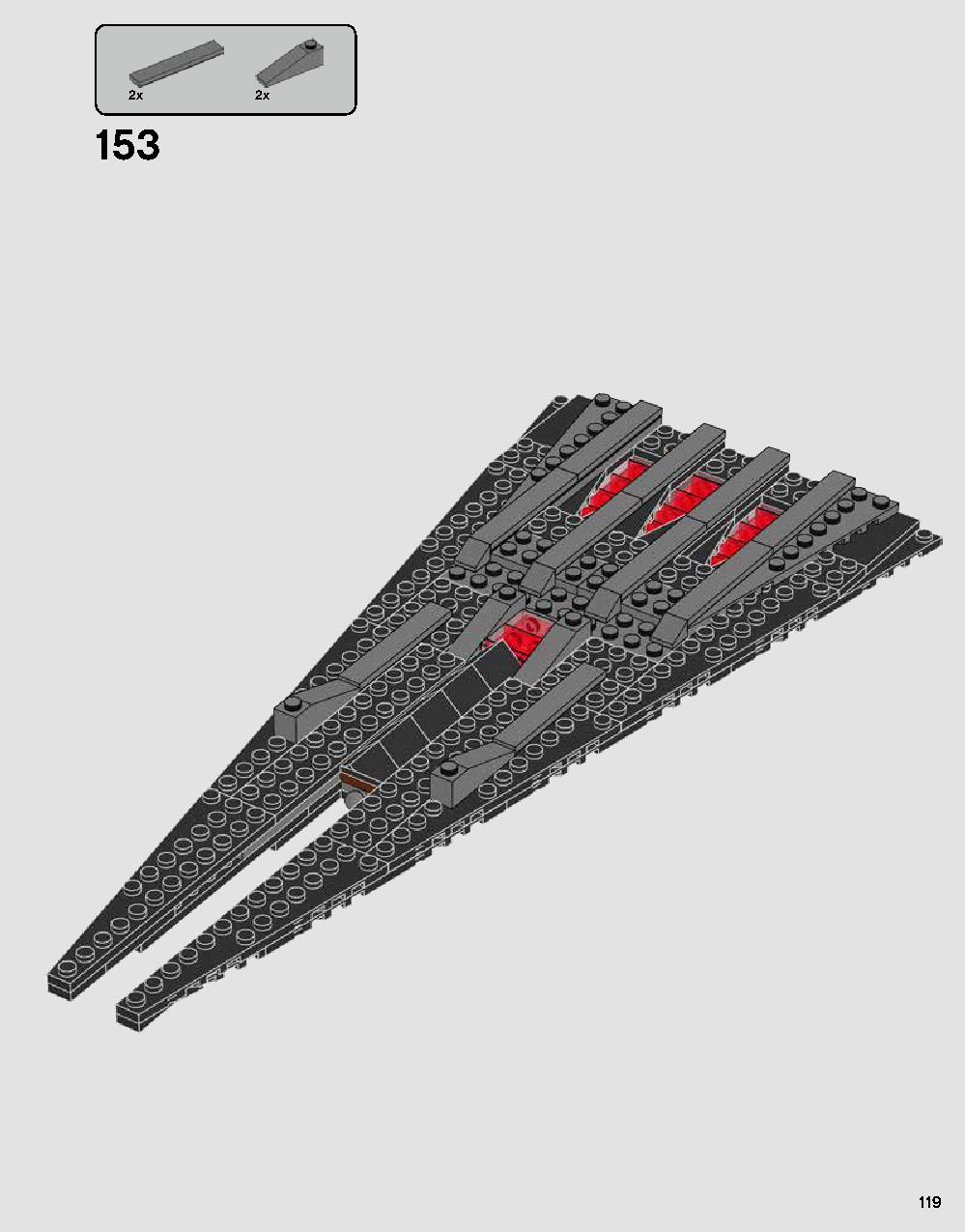Darth Vader's Castle 75251 LEGO information LEGO instructions 119 page