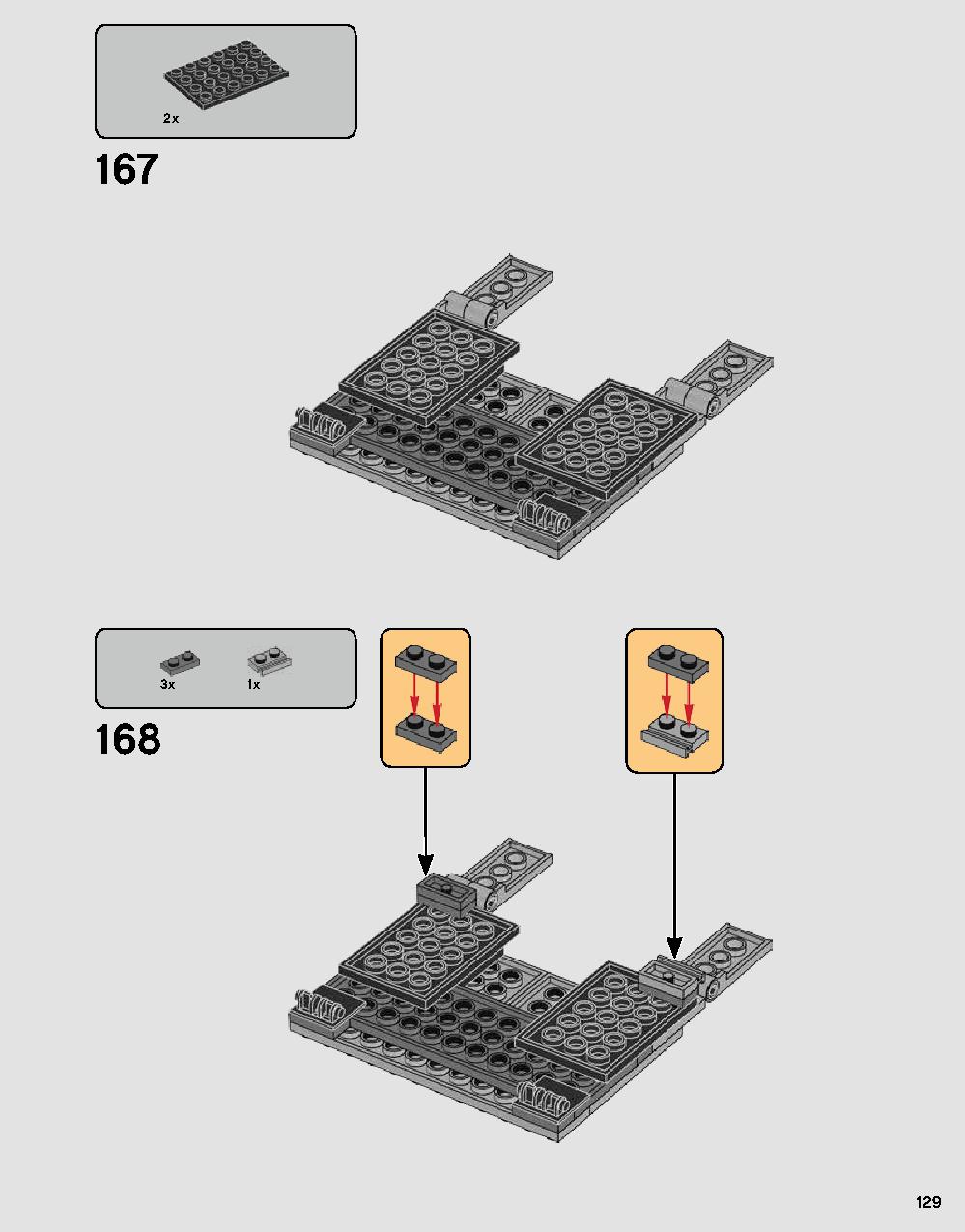 Darth Vader's Castle 75251 LEGO information LEGO instructions 129 page