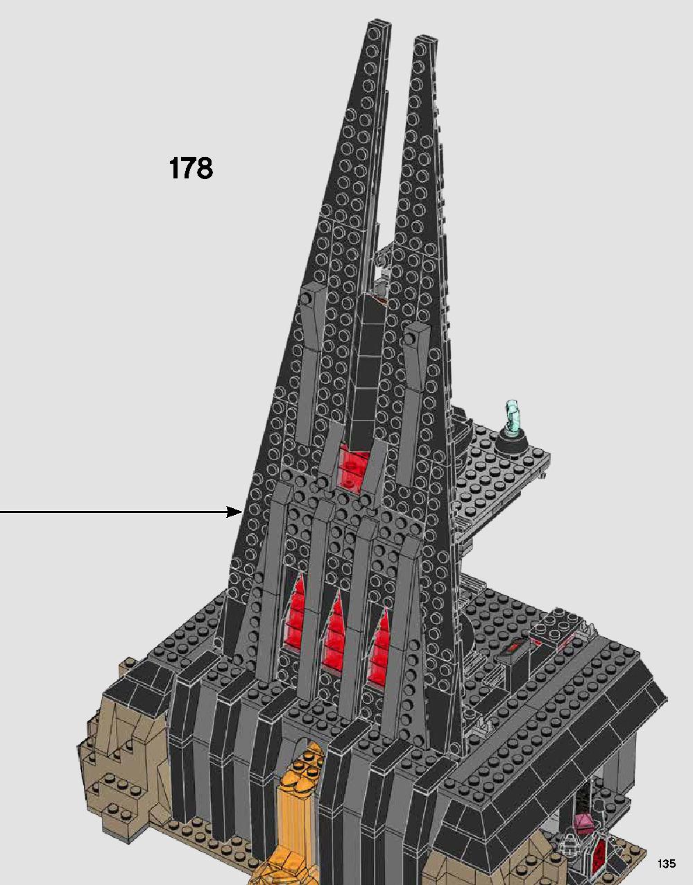 Darth Vader's Castle 75251 LEGO information LEGO instructions 135 page