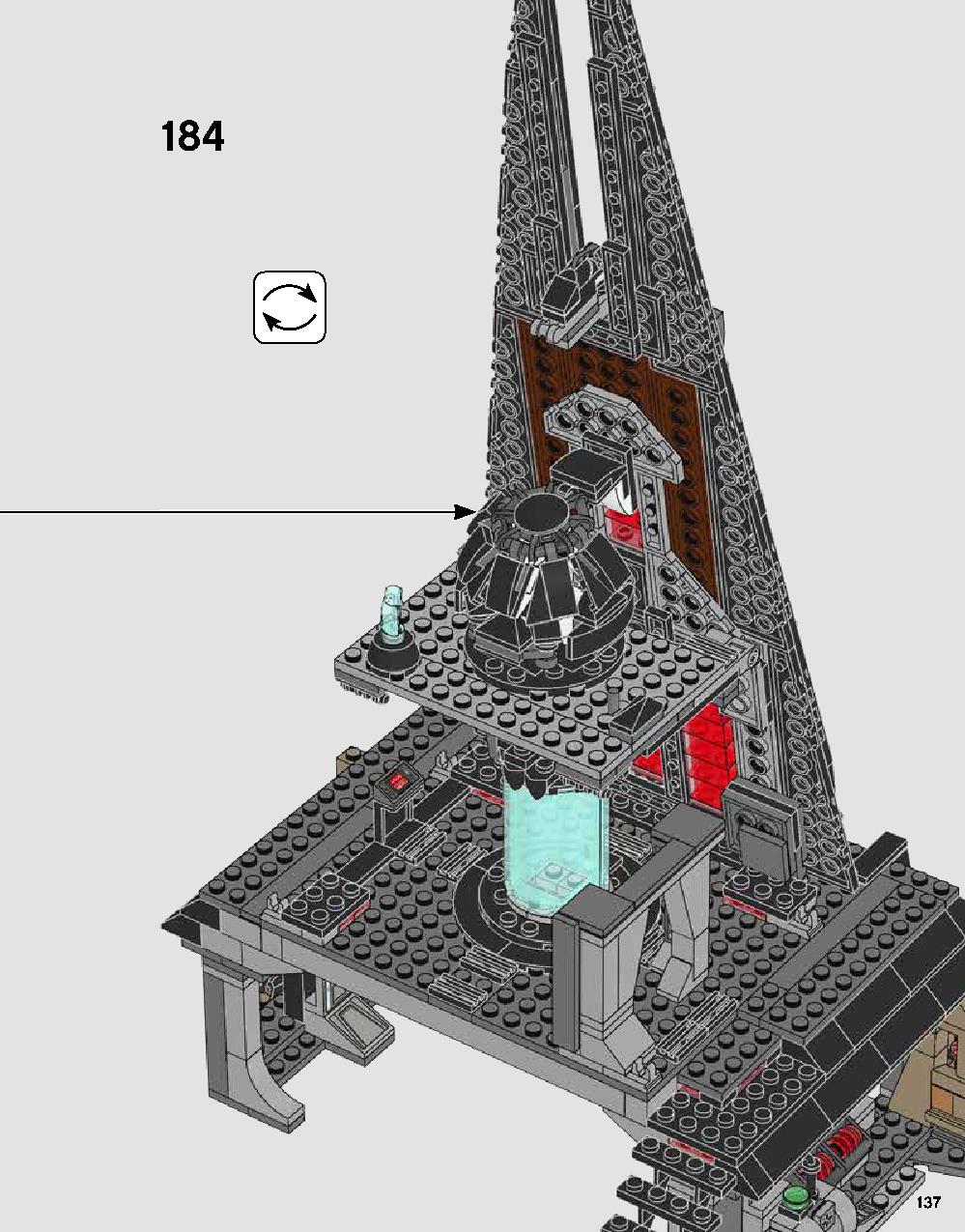 Darth Vader's Castle 75251 LEGO information LEGO instructions 137 page