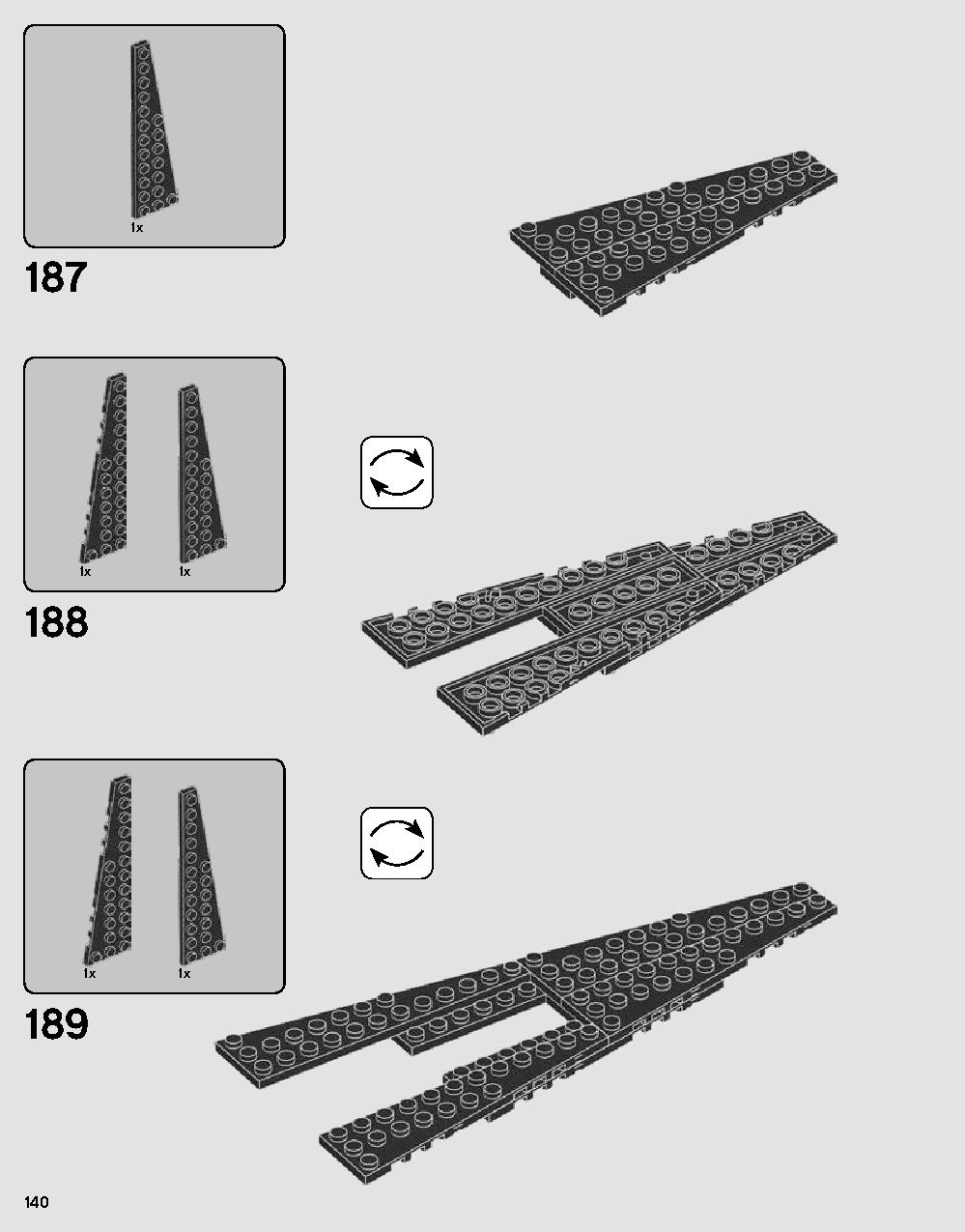 Darth Vader's Castle 75251 LEGO information LEGO instructions 140 page