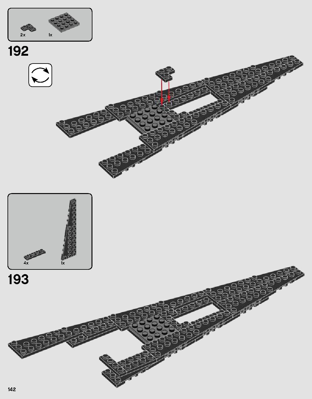 Darth Vader's Castle 75251 LEGO information LEGO instructions 142 page