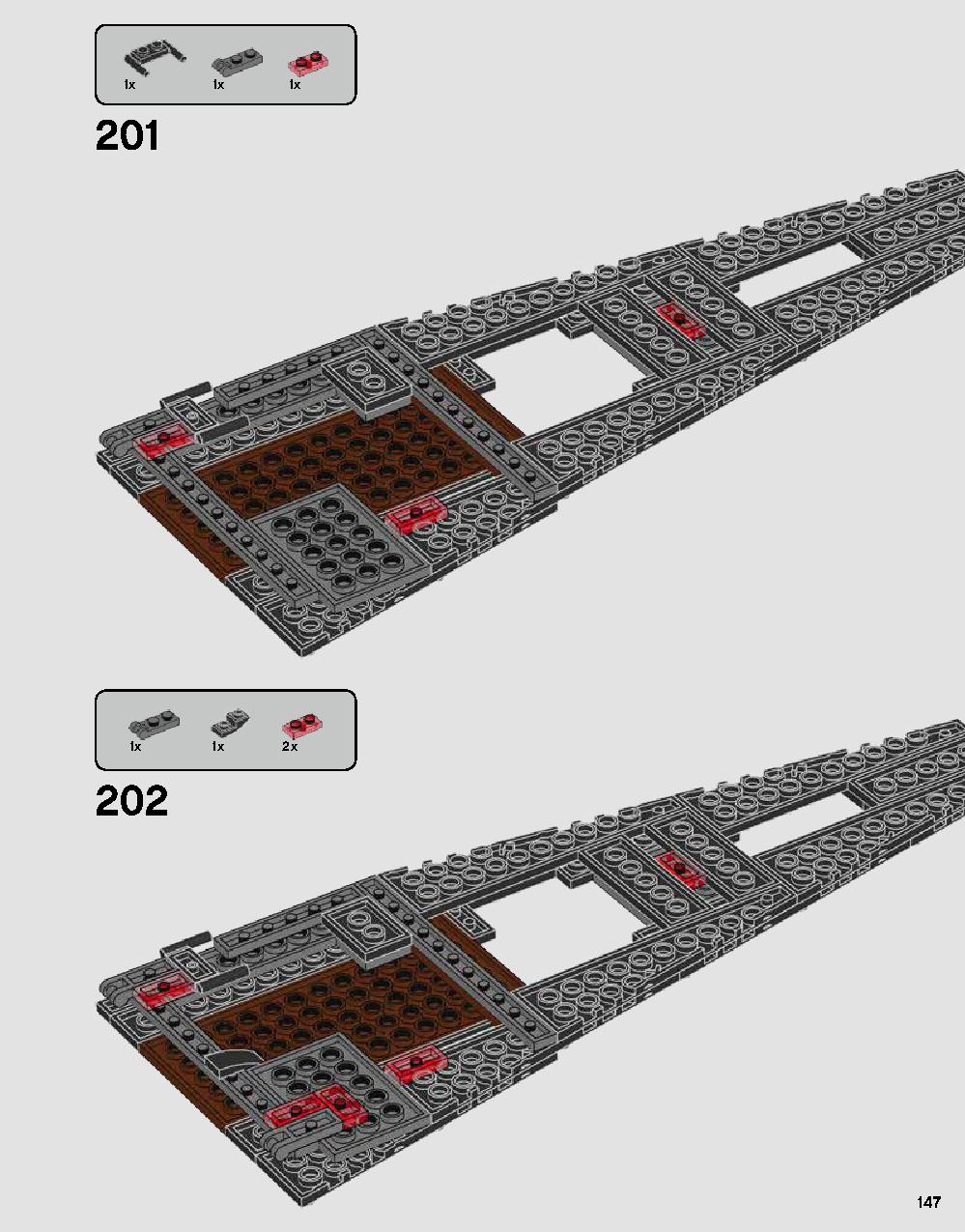 Darth Vader's Castle 75251 LEGO information LEGO instructions 147 page