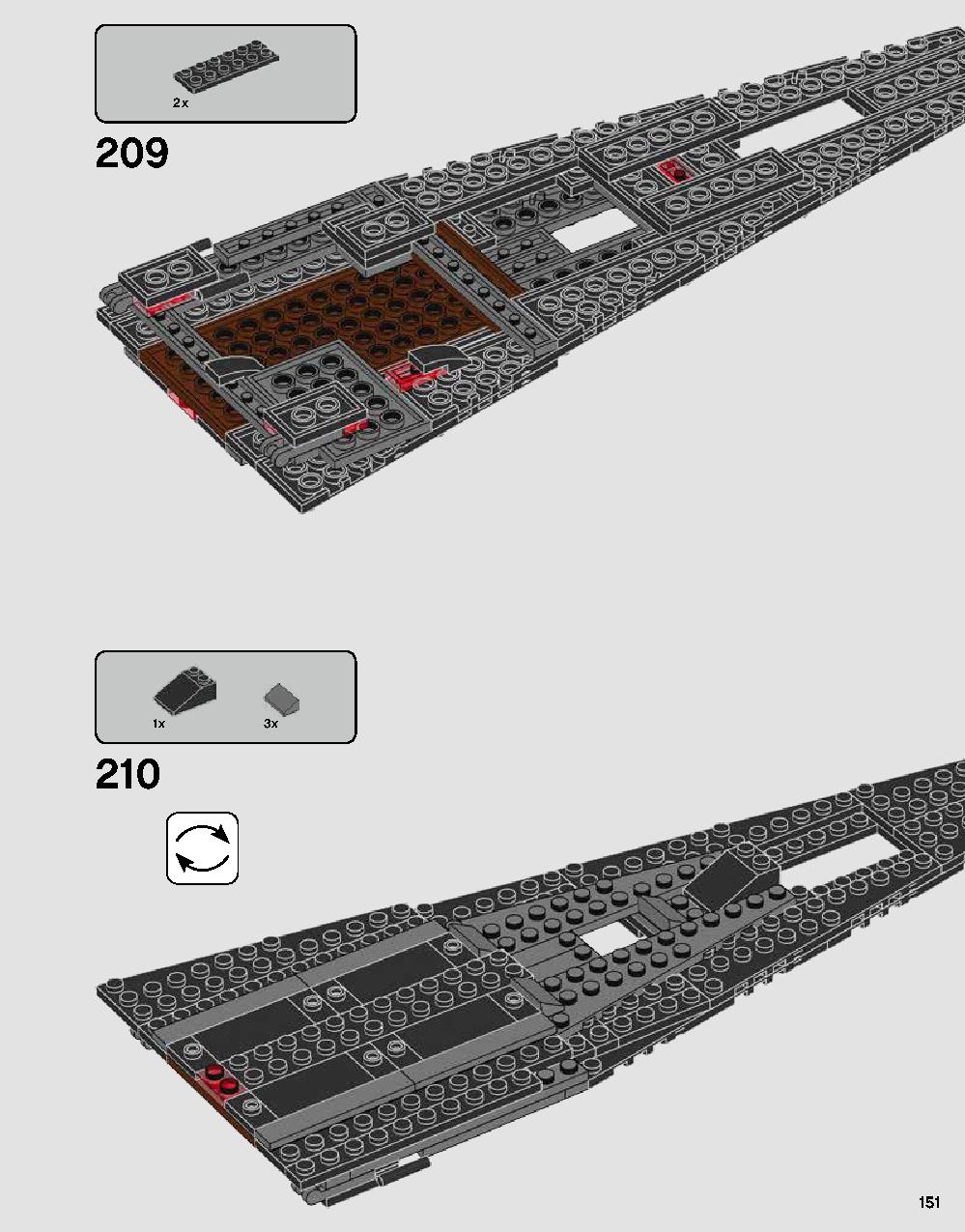Darth Vader's Castle 75251 LEGO information LEGO instructions 151 page